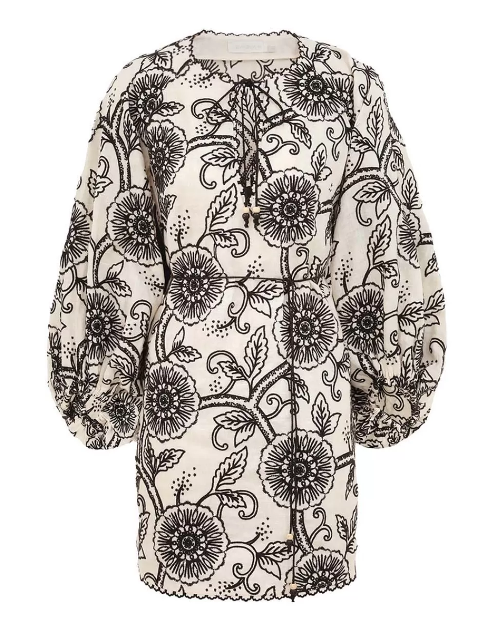 ZIMMERMANN Tallow Embroidered Mini Dress