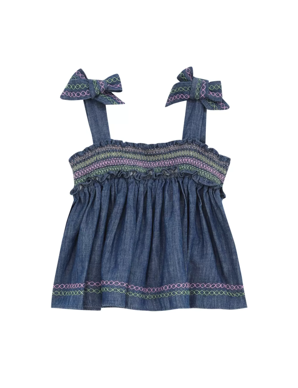 Kids ZIMMERMANN Tallow Kids Denim Top