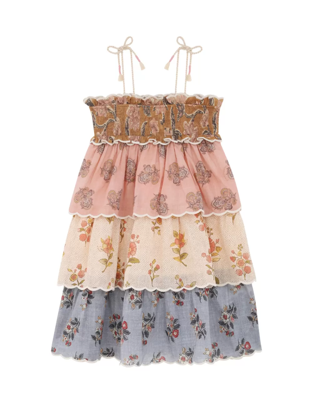 Kids ZIMMERMANN Tallow Kids Tiered Dress