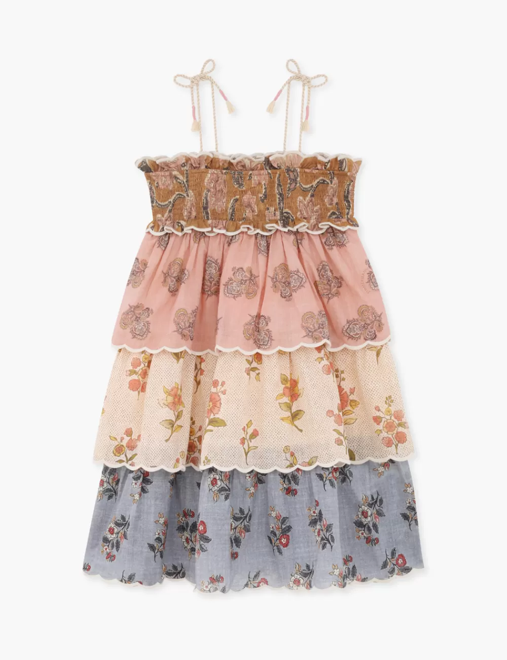 Kids ZIMMERMANN Tallow Kids Tiered Dress