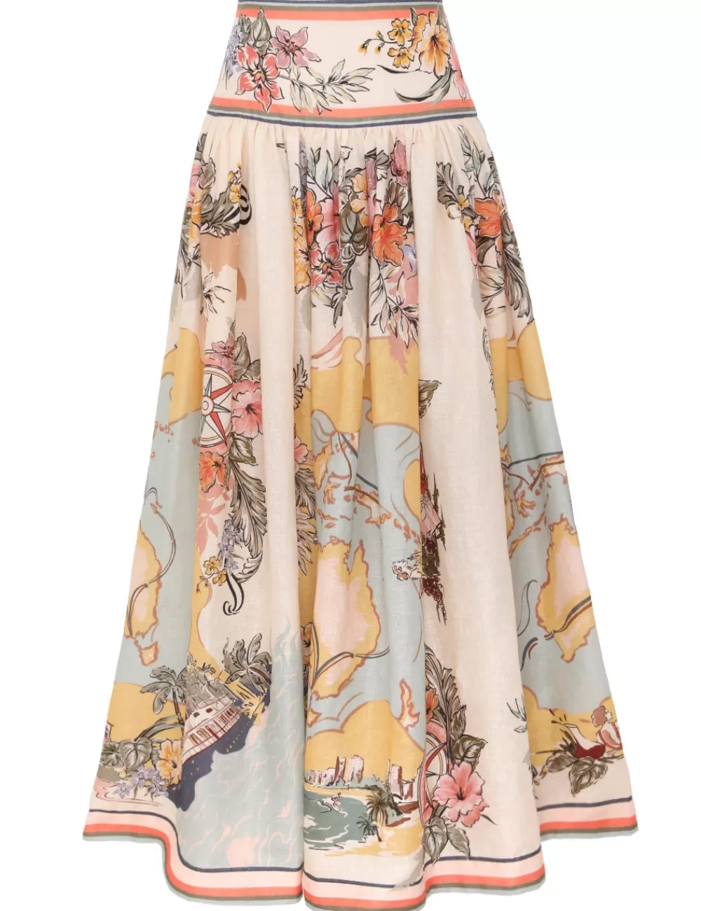 ZIMMERMANN Tallow Midi Skirt