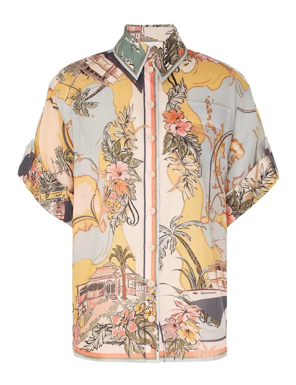 ZIMMERMANN Tallow Relaxed Shirt