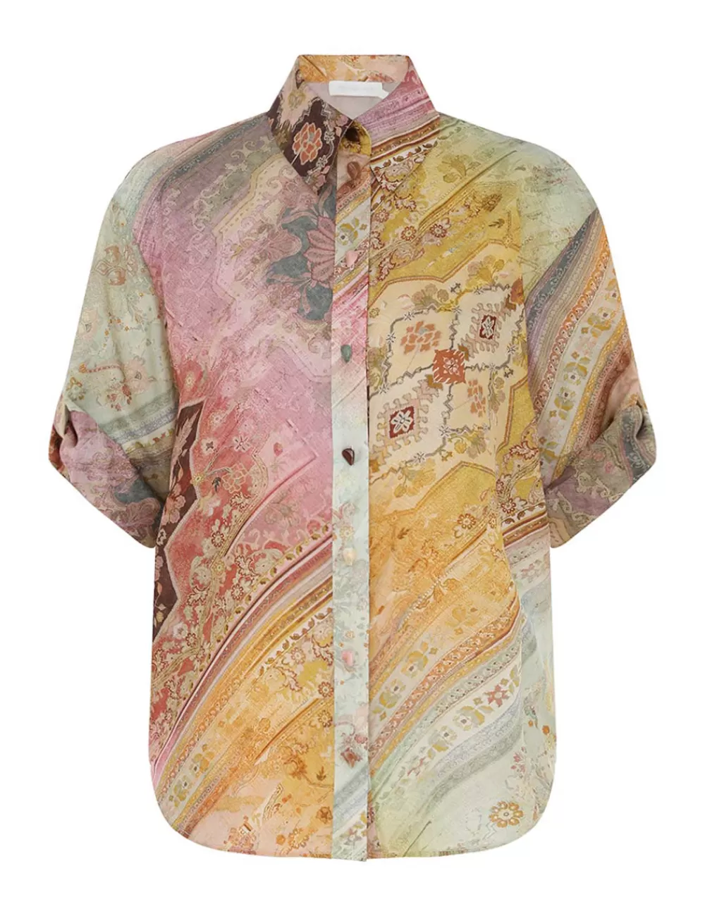 ZIMMERMANN Tallow Relaxed Shirt