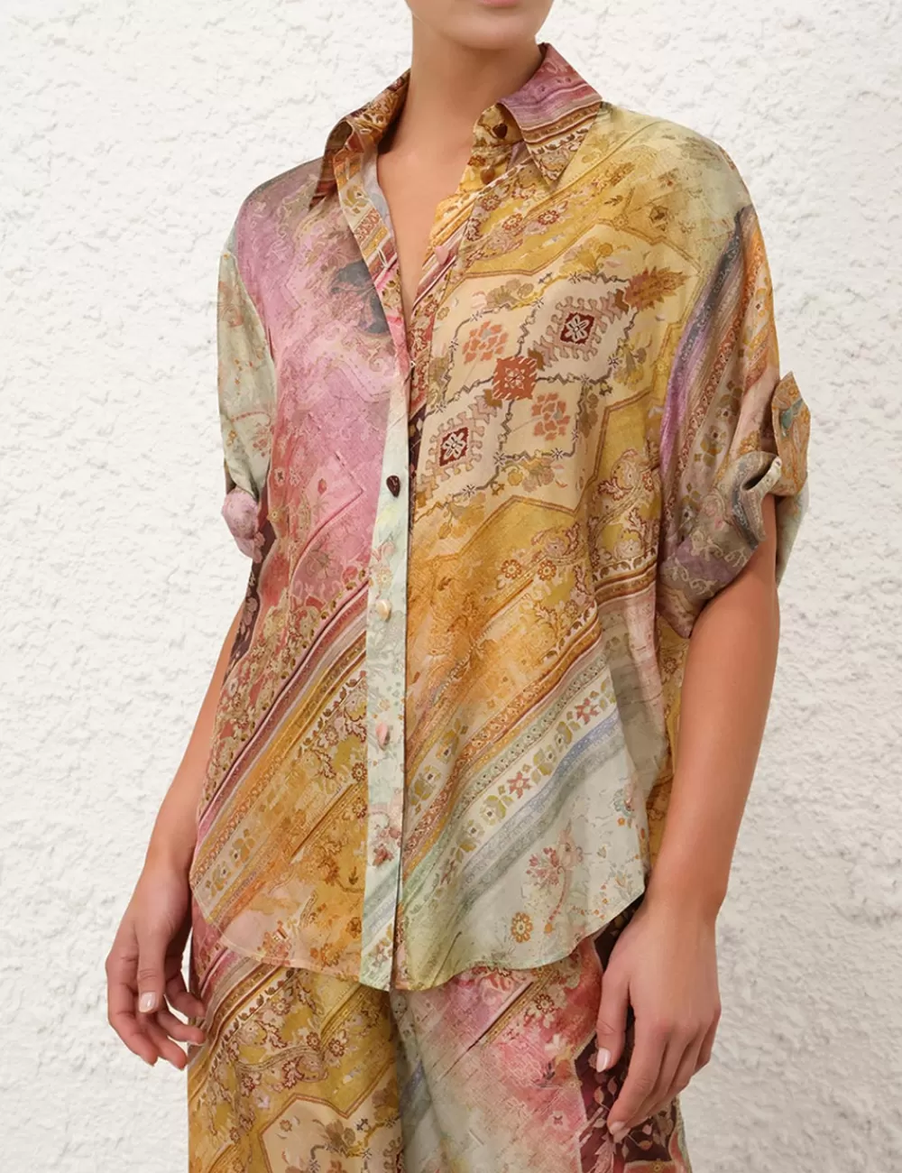 ZIMMERMANN Tallow Relaxed Shirt