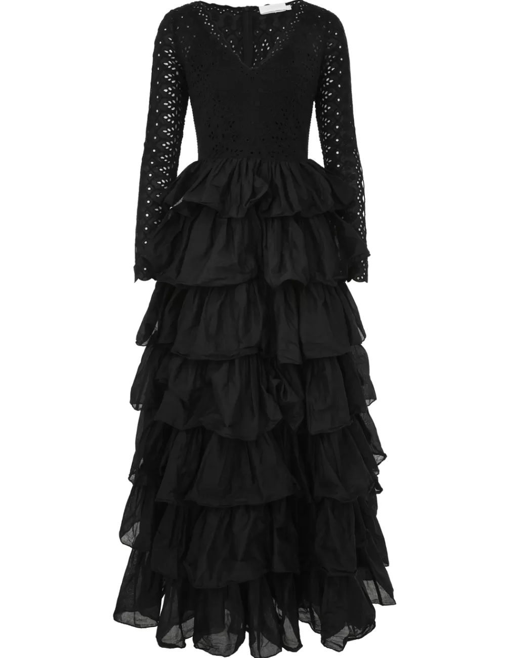 ZIMMERMANN Tallow Tiered Ruffle Gown