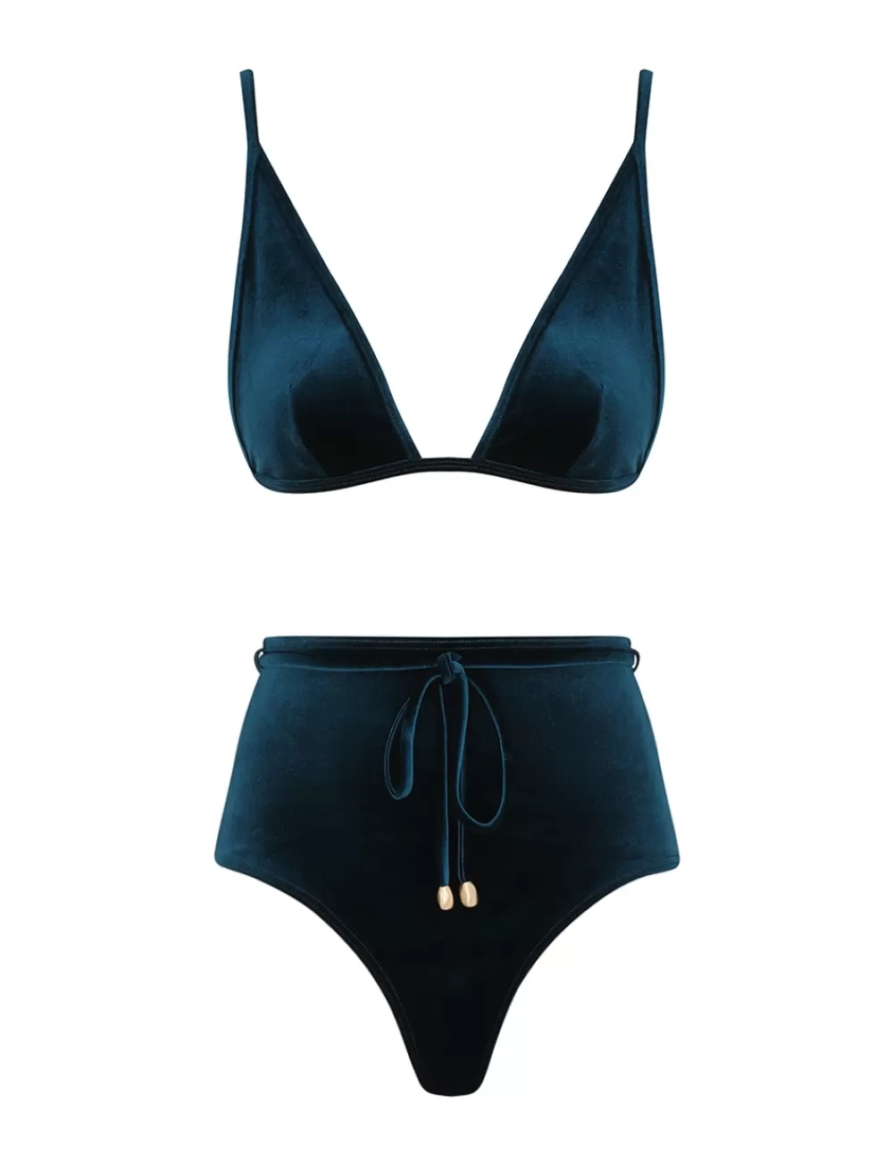 ZIMMERMANN Tallow Velvet Tri Bikini