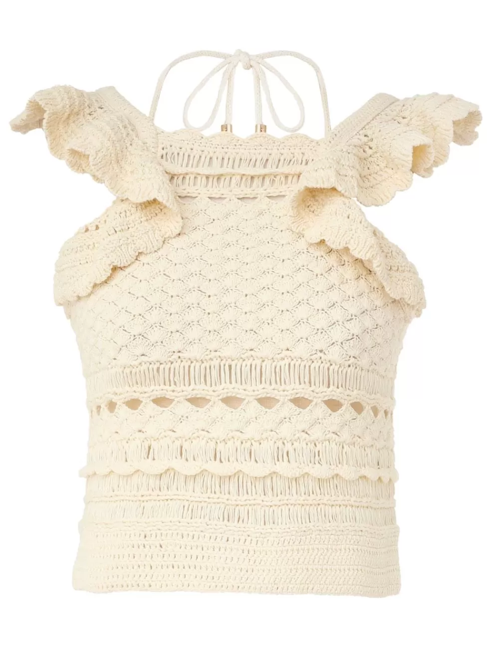 ZIMMERMANN Waverly Crochet Halter Tank