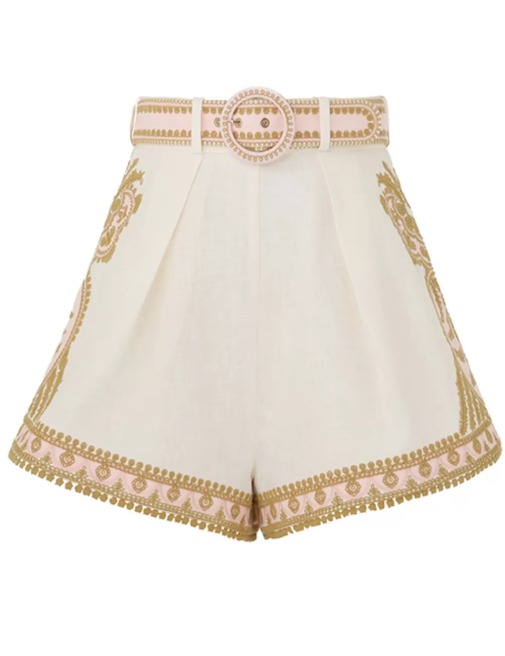 ZIMMERMANN Waverly Embroidered Tuck Short