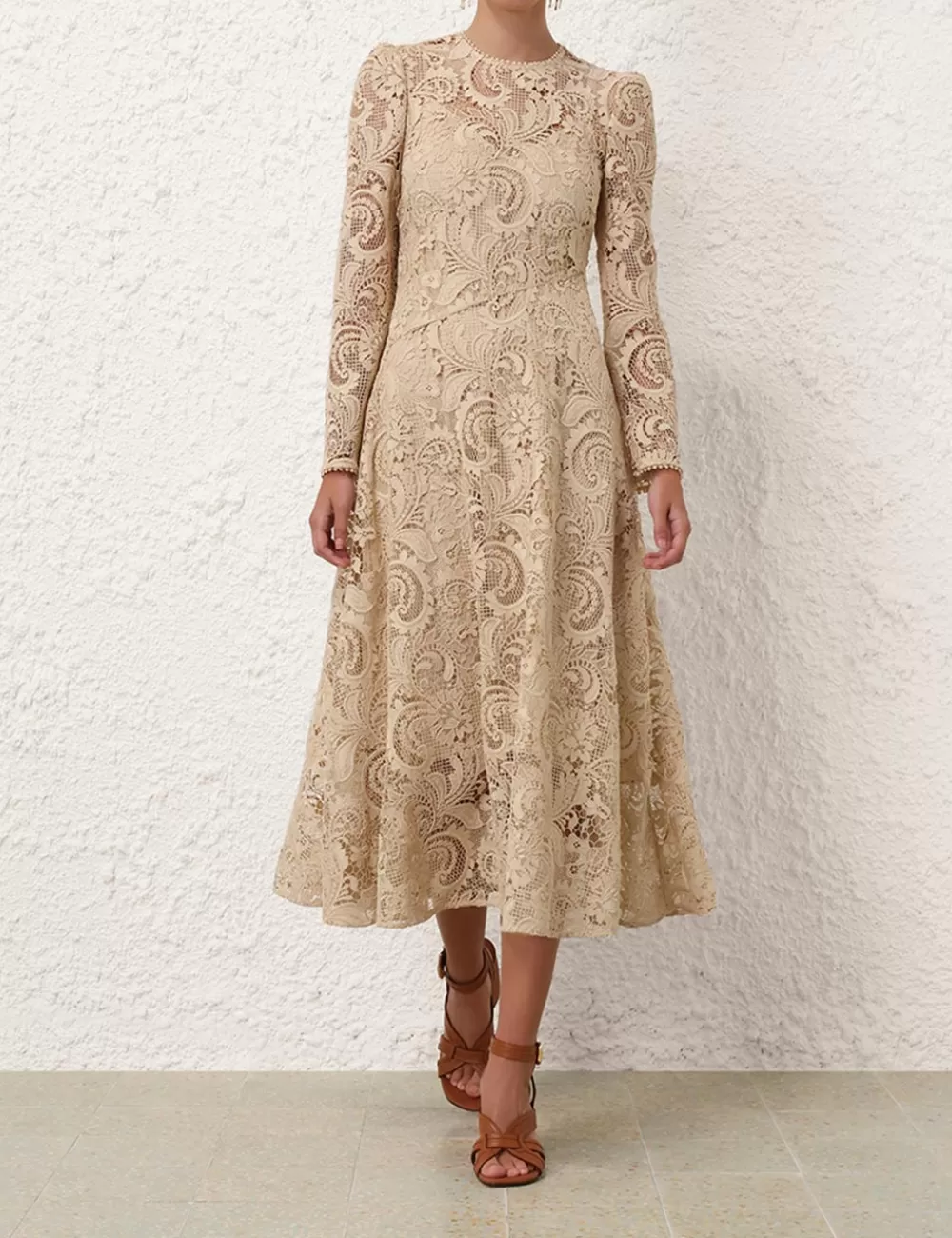 ZIMMERMANN Waverly Lace Midi Dress