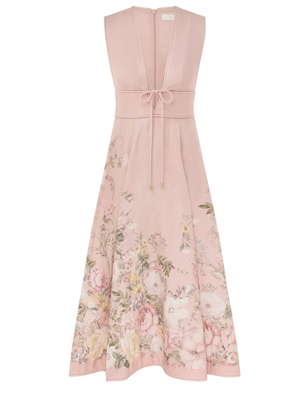 ZIMMERMANN Waverly Plunge Midi Dress