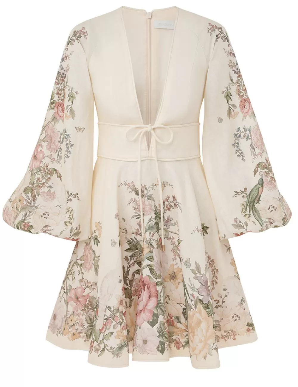 ZIMMERMANN Waverly Plunge Mini Dress