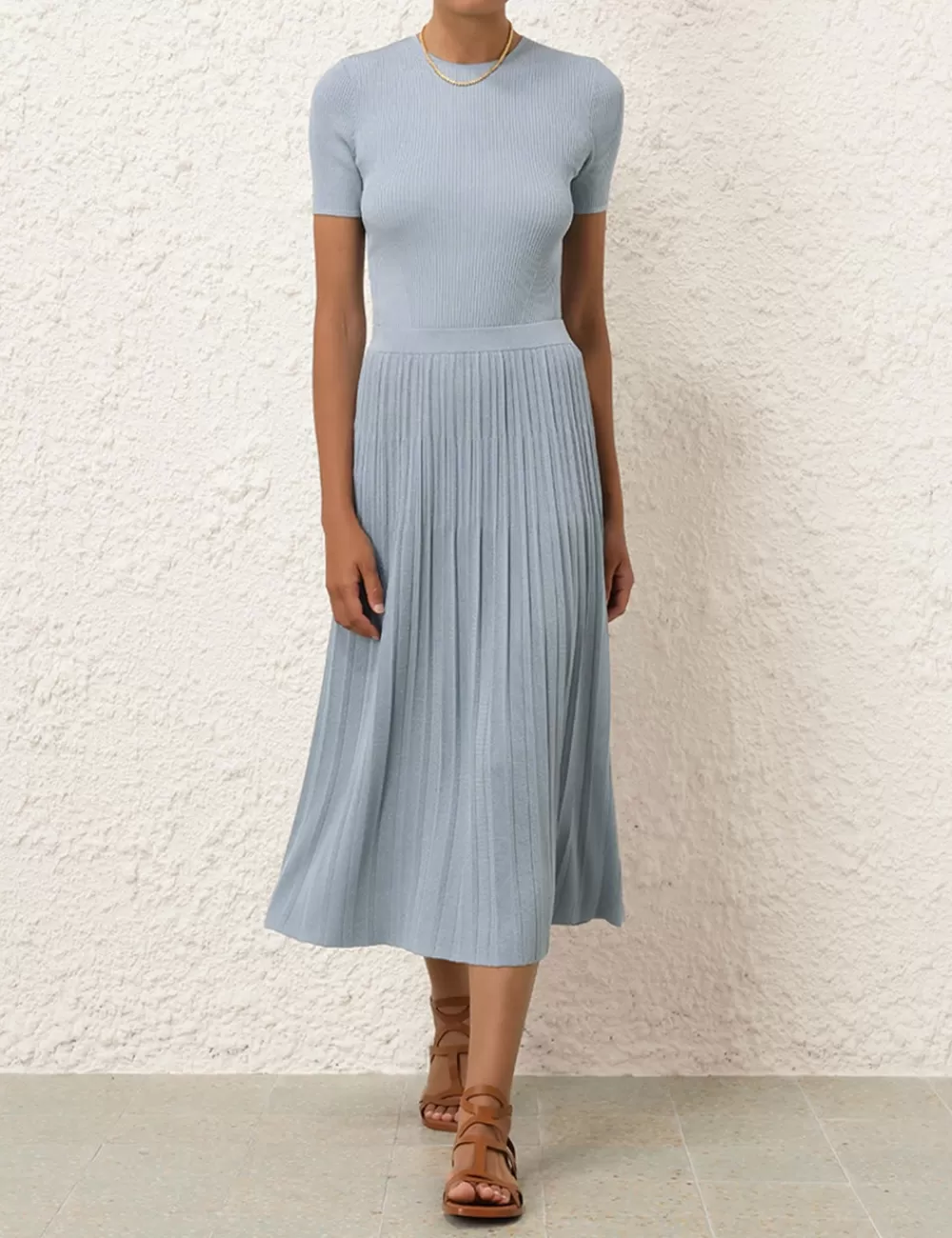 ZIMMERMANN Waverly Rib Midi Skirt