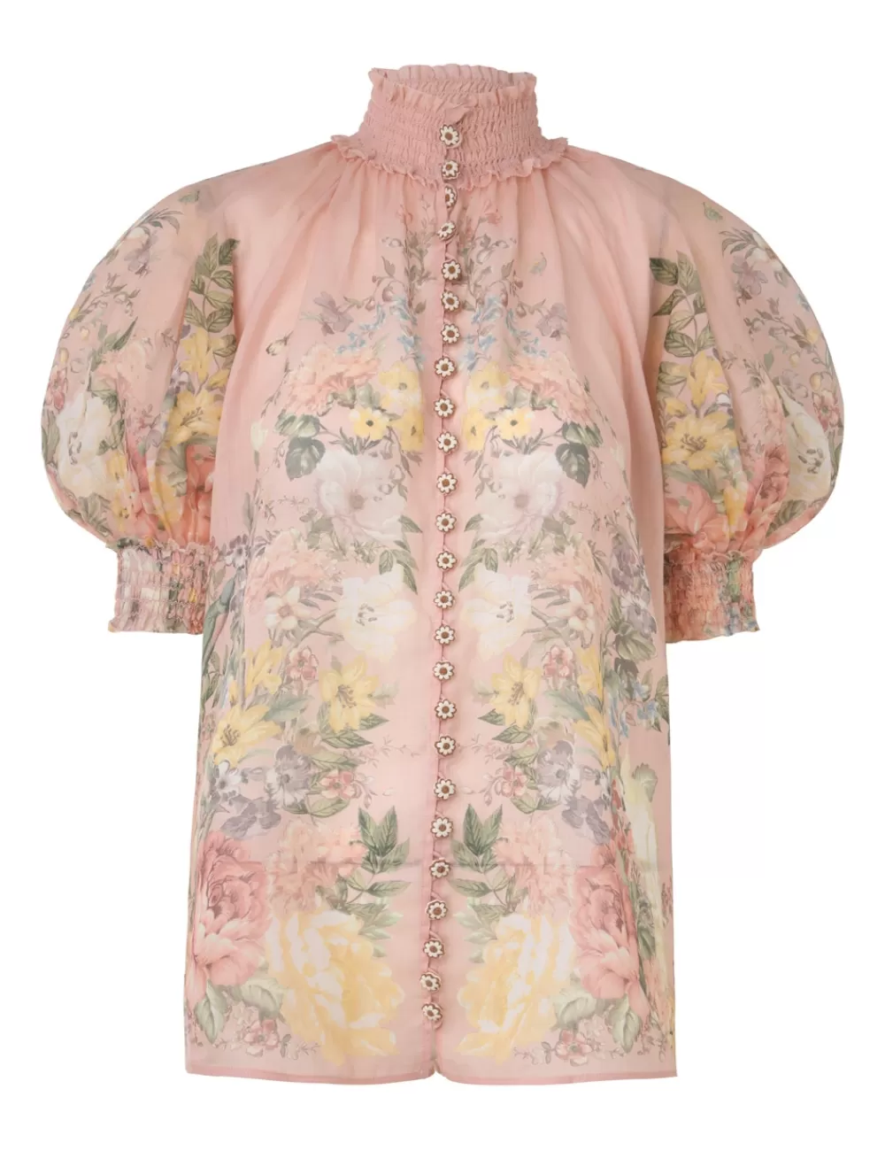 ZIMMERMANN Waverly Short Sleeve Blouse