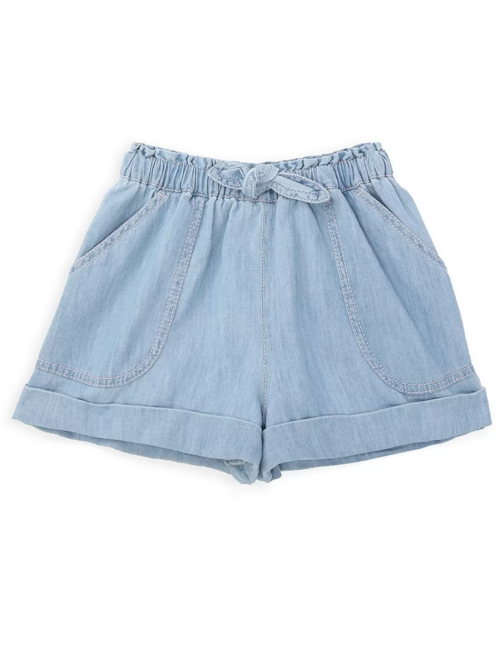 Kids ZIMMERMANN Waverly Utility Denim Short