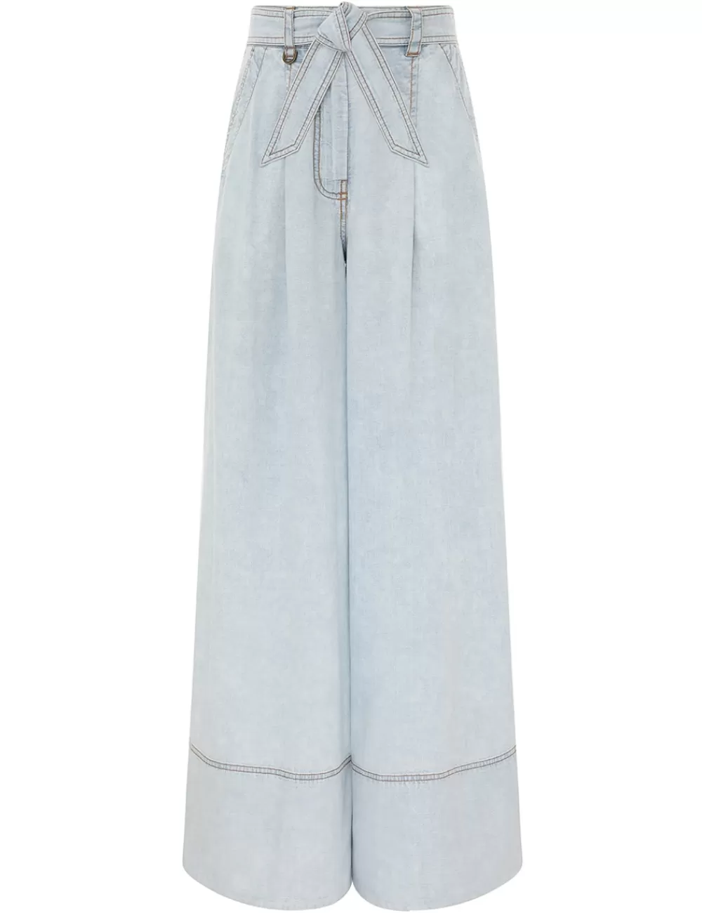 ZIMMERMANN Wide Leg Denim Pant