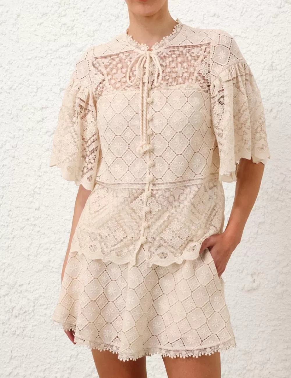 ZIMMERMANN Wylie Crochet Blouse