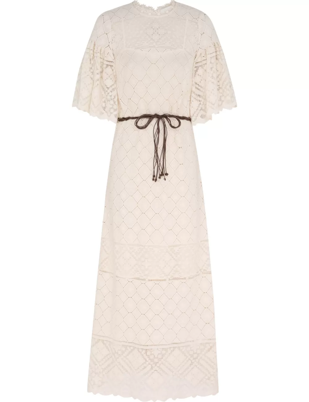 ZIMMERMANN Wylie Crochet Midi Dress