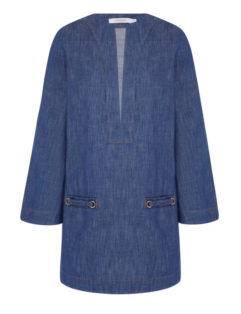 ZIMMERMANN Wylie Denim Tunic Dress