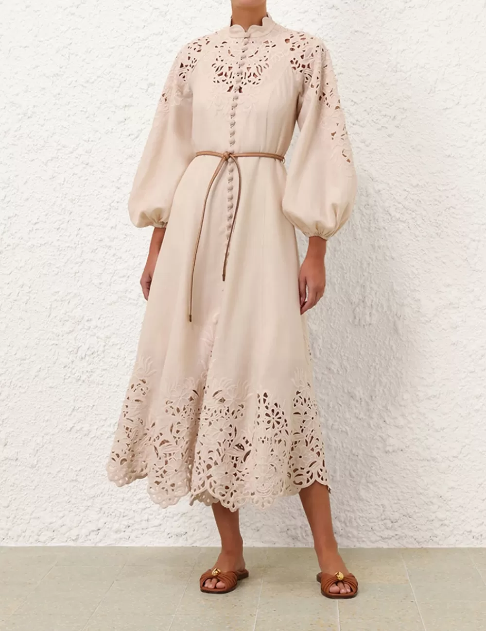 ZIMMERMANN Wylie Embroidered Billow Dress