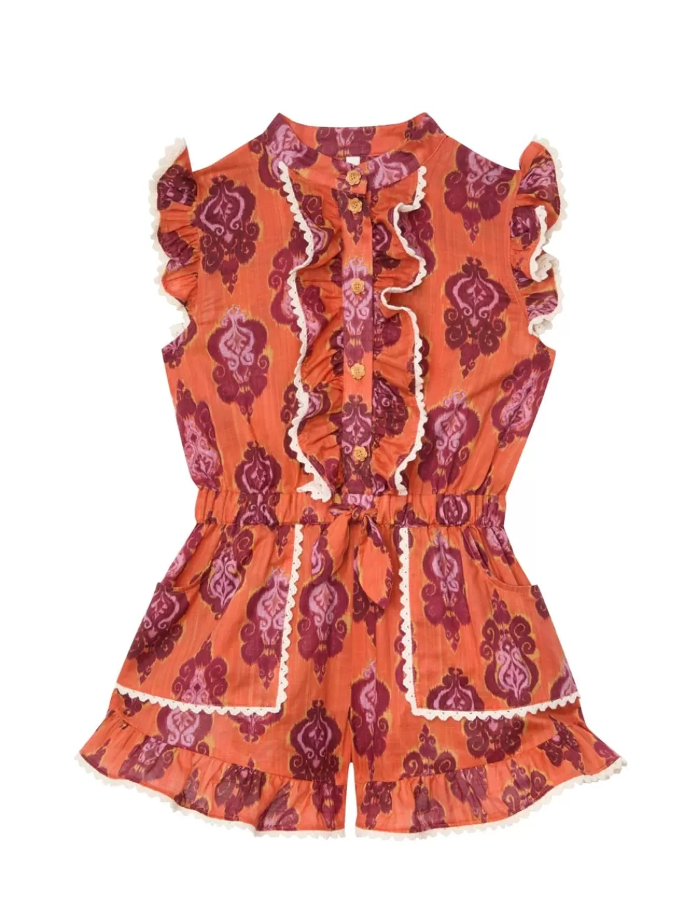 Kids ZIMMERMANN Wylie Kids Frill Playsuit