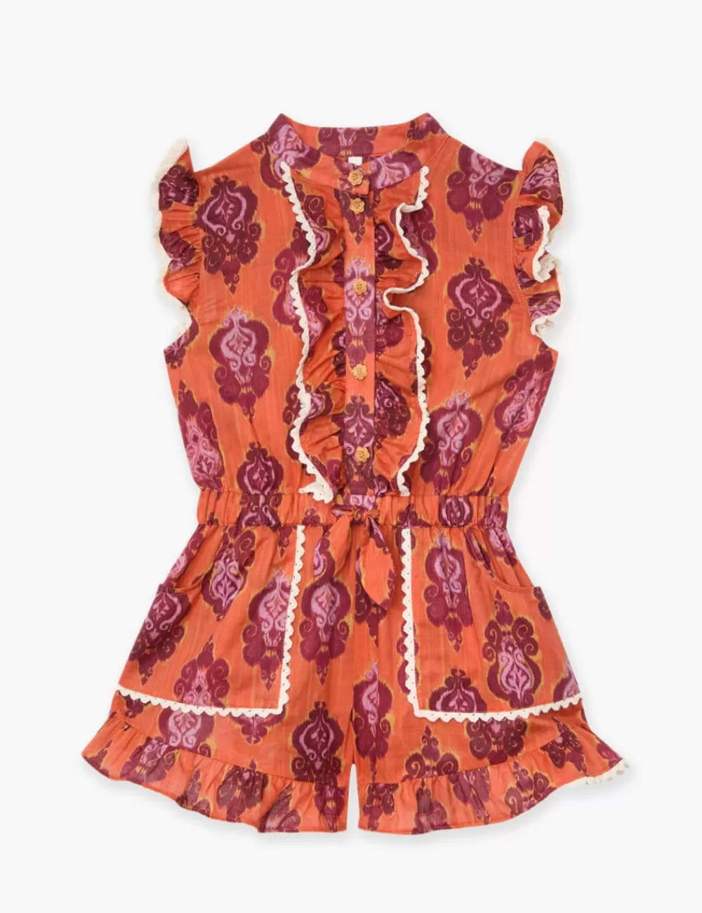 Kids ZIMMERMANN Wylie Kids Frill Playsuit