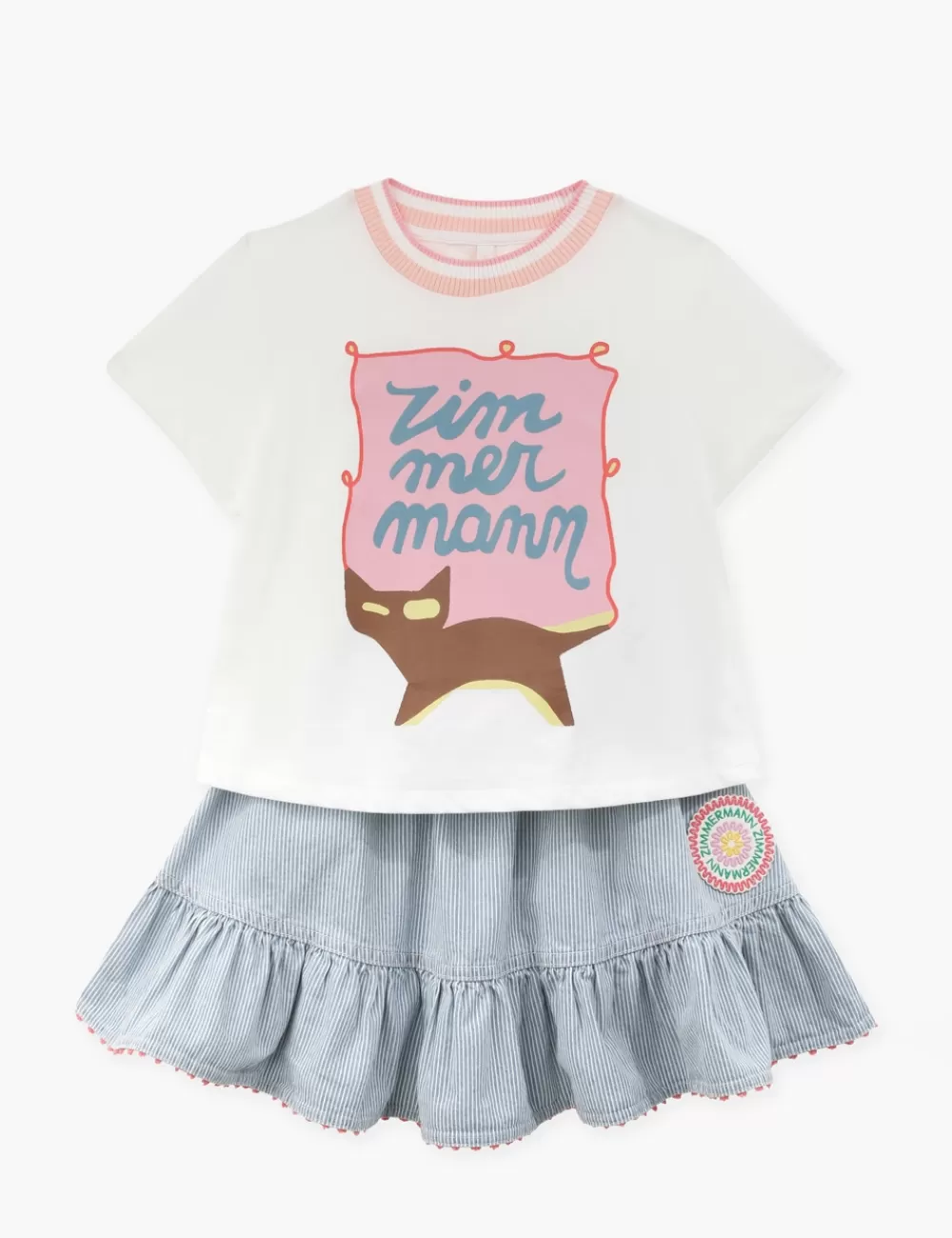 Kids ZIMMERMANN Wylie Kids Printed Tee