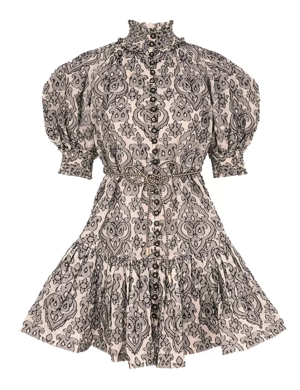 ZIMMERMANN Wylie Lantern Mini Dress