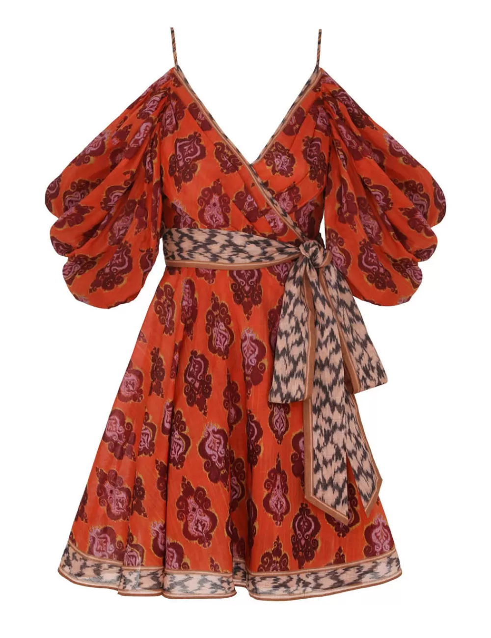 ZIMMERMANN Wylie Wrap Mini Dress