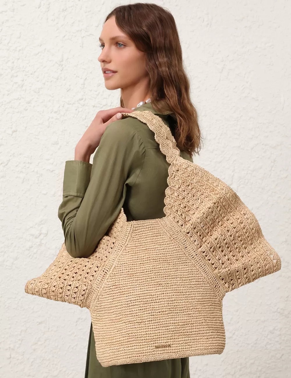 ZIMMERMANN Raffia Tote